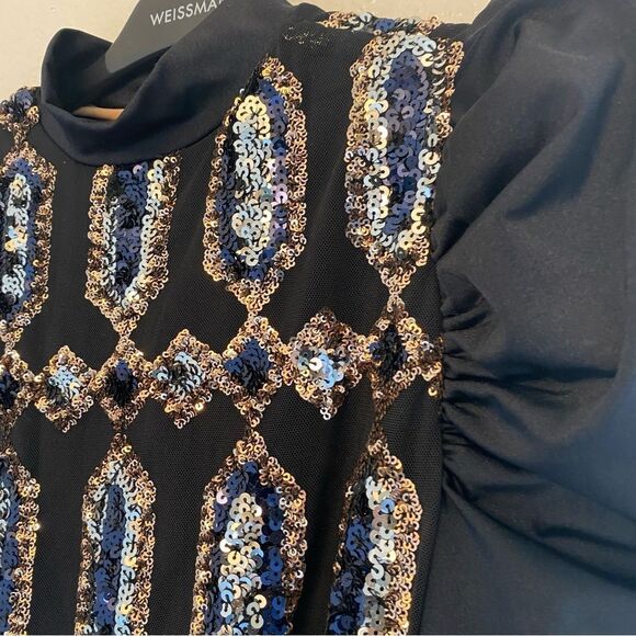 Revolution 10th House Dance Costume 2 piece black sequin BIONIC TH23116 LA adult - Picture 5 of 13